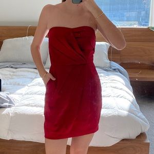 BCBG red mini dress
